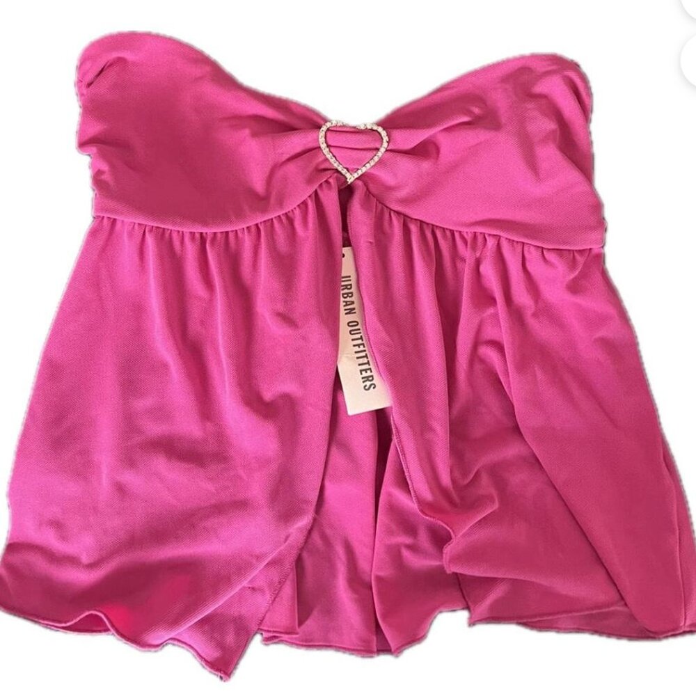 urban outfitters open front tube top